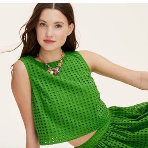 NWT Women's Eyelet Shell Tank Top- Kate Spade x Target